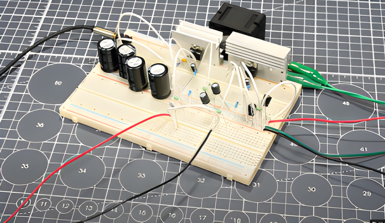 attach heat sinks and cooling fan for audio amplifier