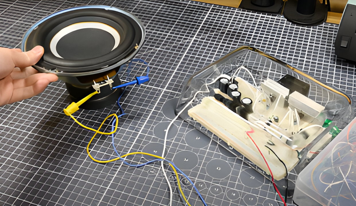 wire audio input and speaker output