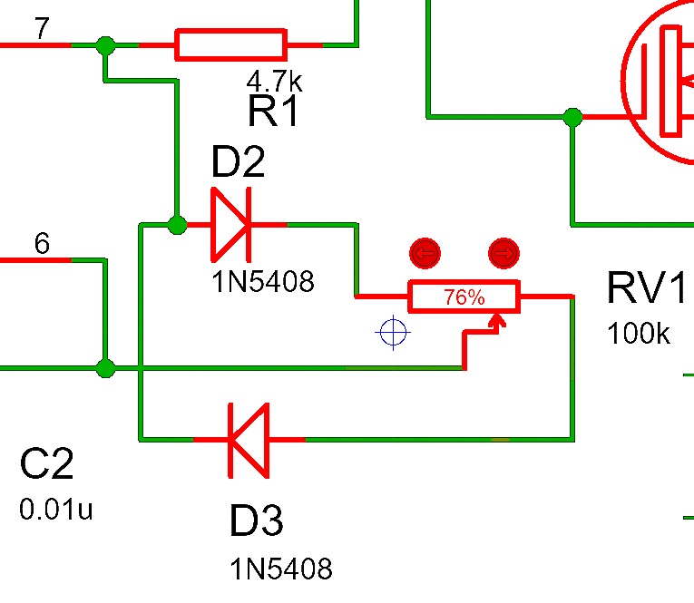Timing Network in 555 Timer IC PWM Generation