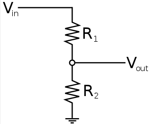 Voltage divider circuit diagram