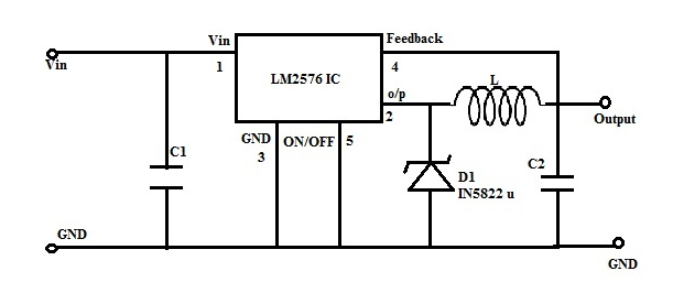 LM2576 in 5v Buck Converter