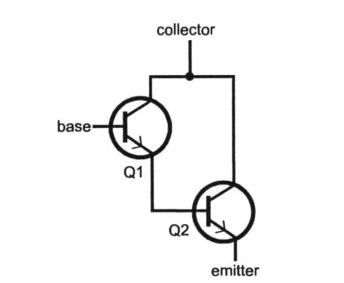 Darlington pair transistor schematic