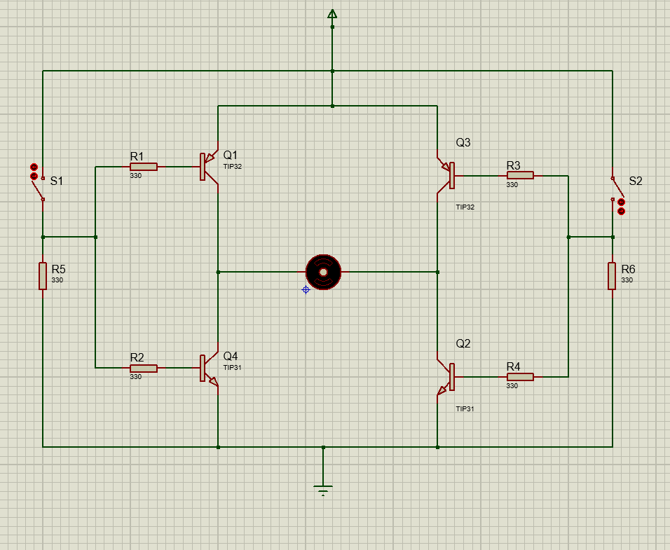 H-bridge circuit diagram