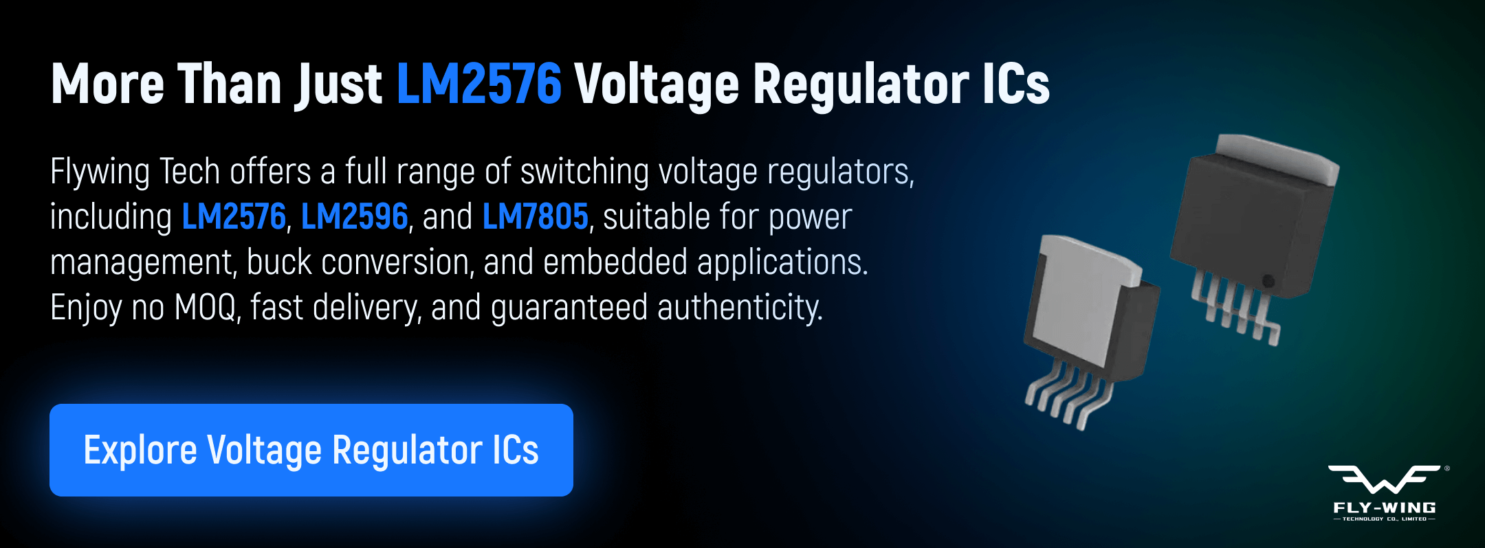 Explore LM2576 voltage regulator ICs and other switching regulators like LM2596 and LM7805 for power management and buck conversion applications. No MOQ, fast delivery.