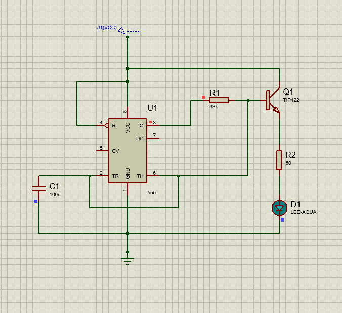 Auto LED dimmer circuit using TIP122