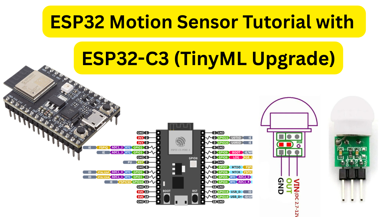 ESP32-C3 TinyML motion sensor with AM312 PIR