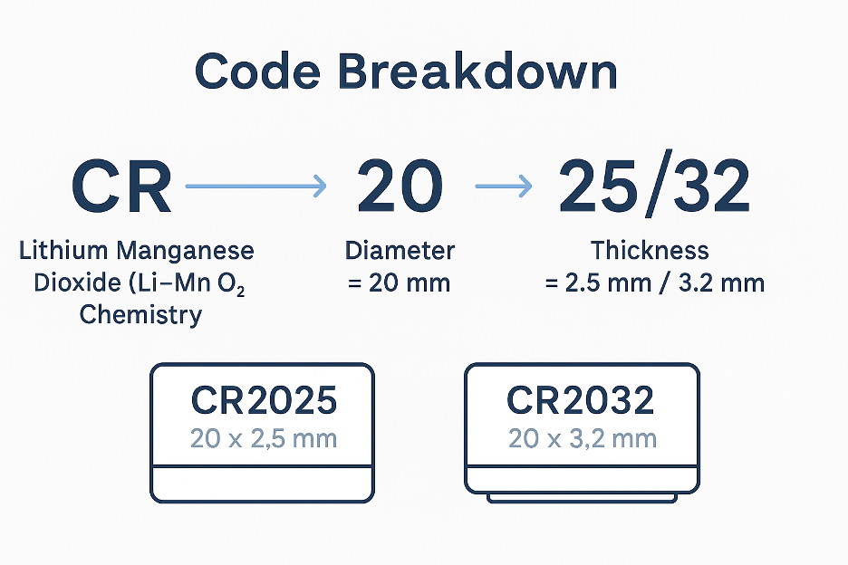 CR2025 VS CR2032