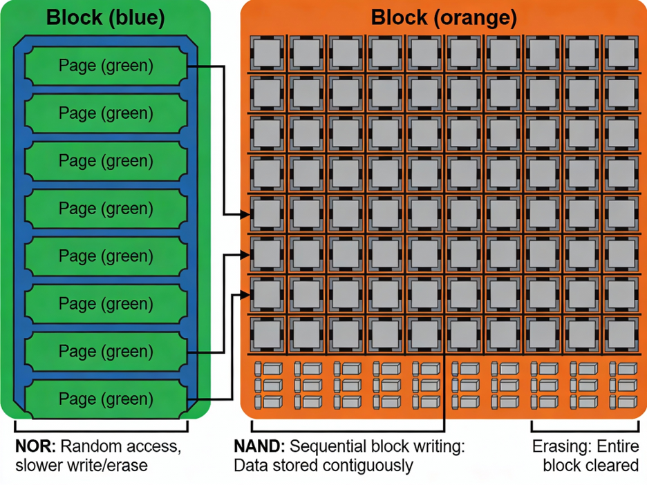NAND and NOR
