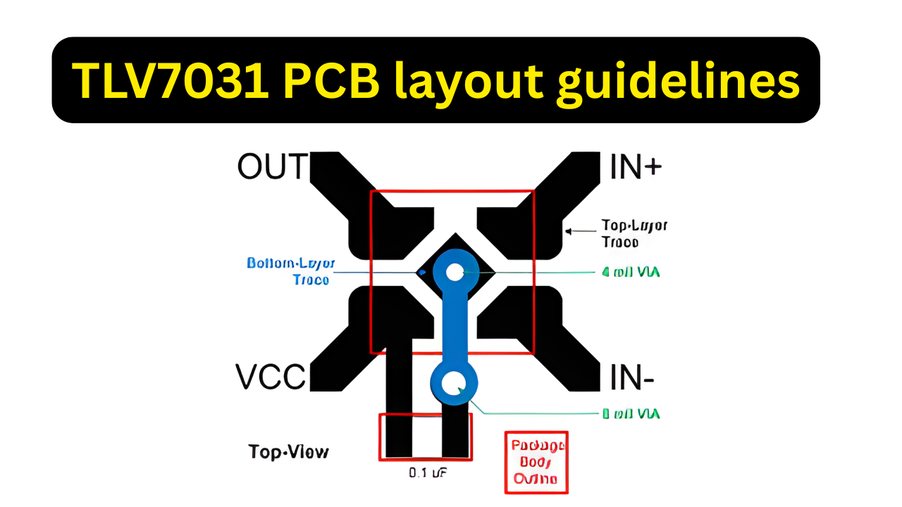 TLV7031 PCB example layout guidelines