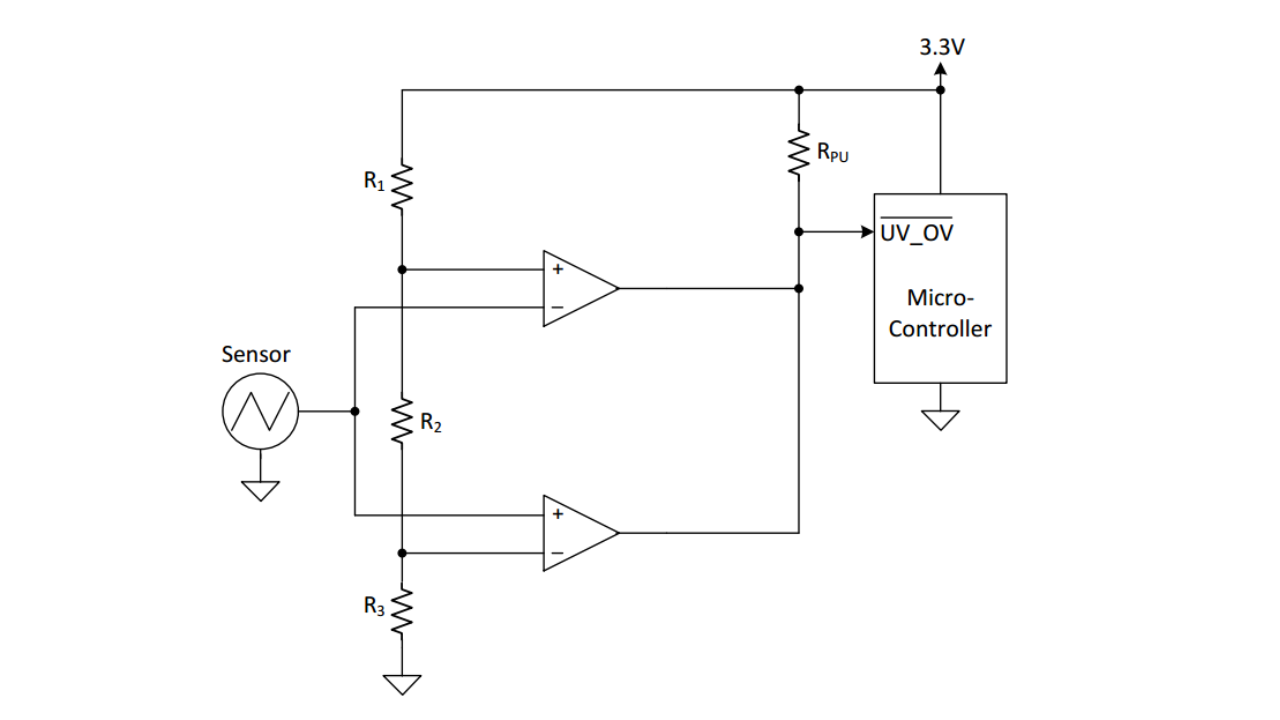Window Comparator Using Dual Channels (TLV7032)