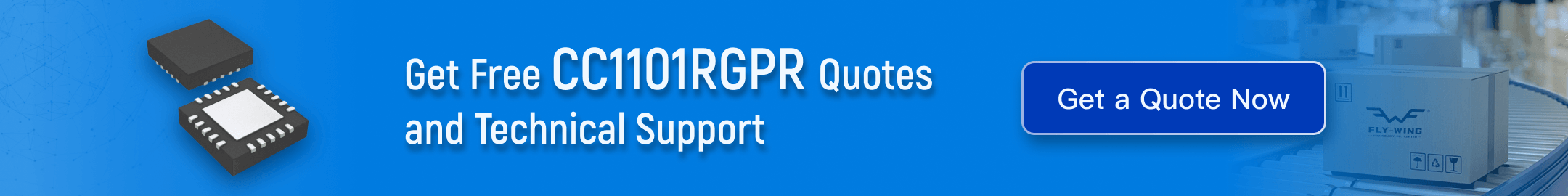 CC1101RGPR sub-1 GHz RF transceiver IC – features, specifications, and technical support by Flywing