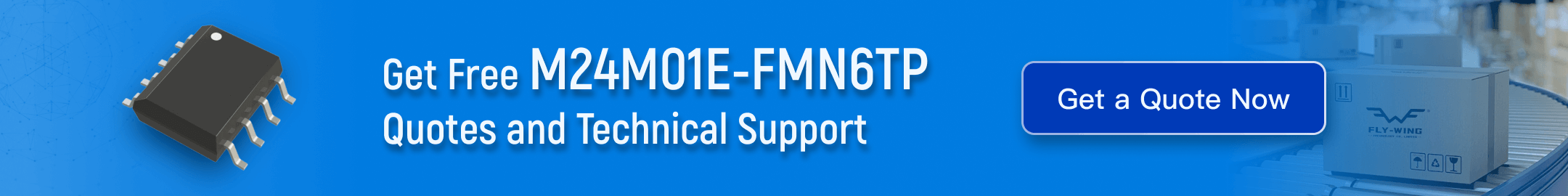 M24M01E-FMN6TP I2C EEPROM memory IC – features, specifications, and technical support by Flywing