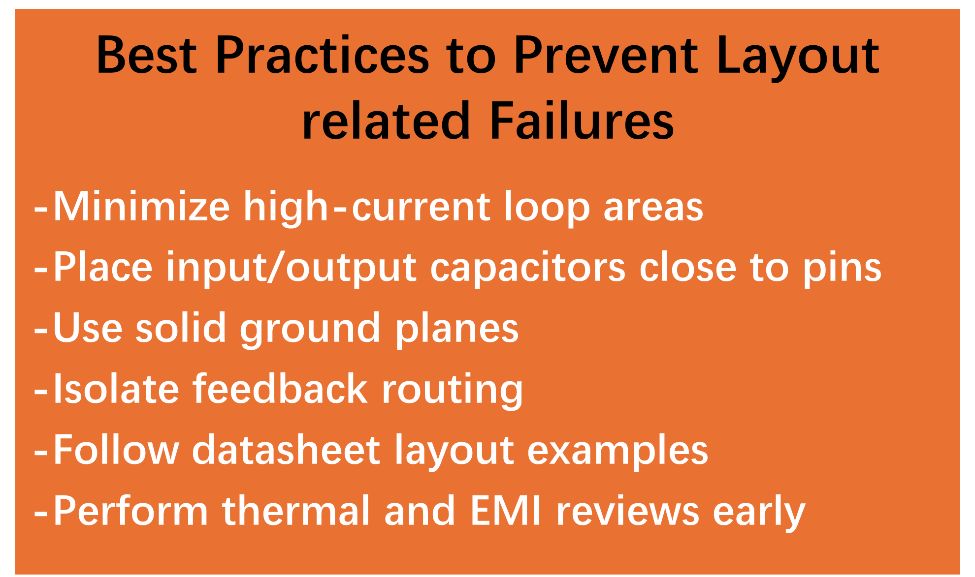 Best practices to prevent layout-related failures