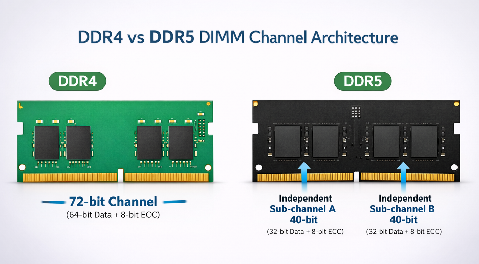 DDR4 vs DDR5 Channel Architecture