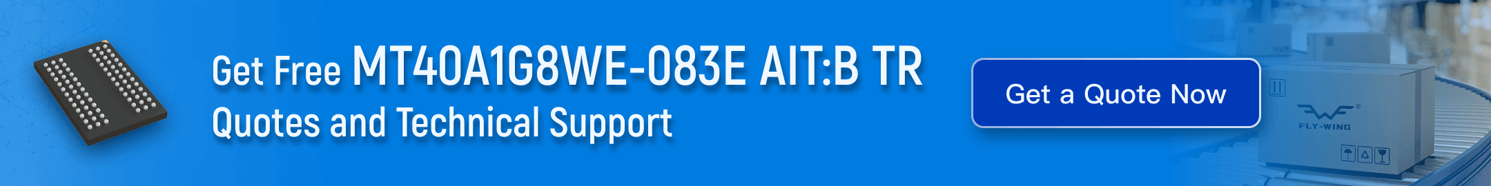 Micron MT40A1G8WE-083E AIT:B TR DDR4 SDRAM IC – 8 Gbit parallel 1.2 GHz specifications and technical support at Flywing
