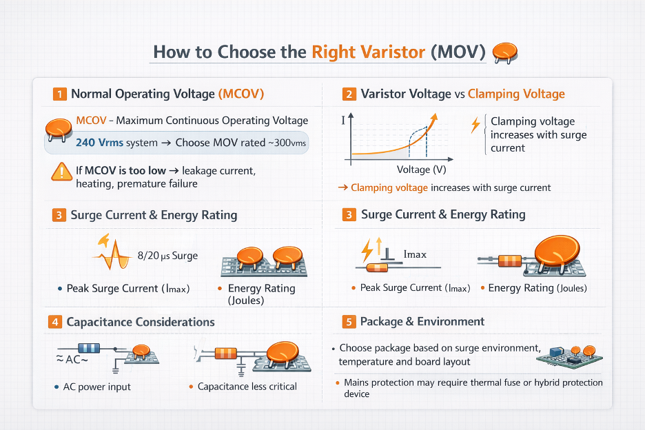 How to Choose the Right Varistor vs Resistor