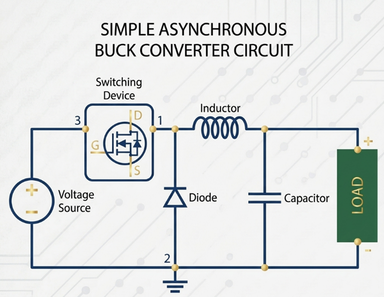 Circuit diagram of conventional buck 