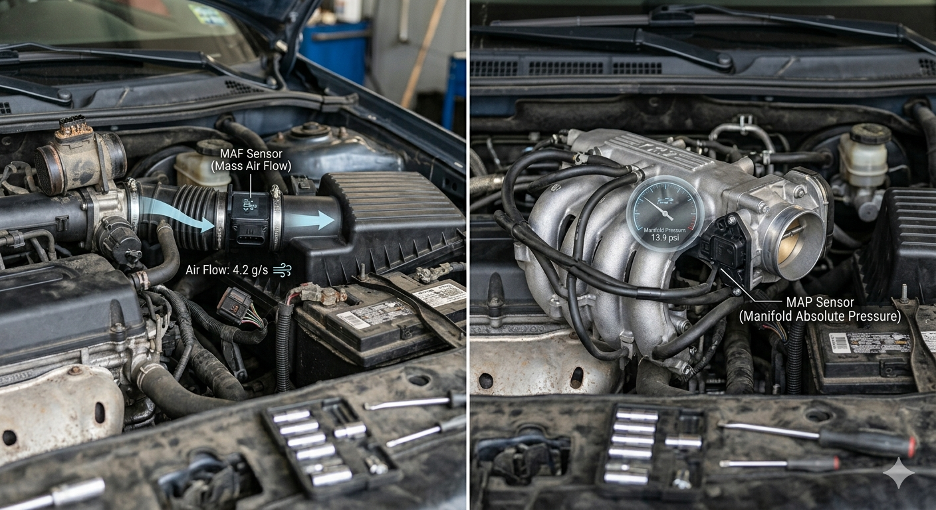 Mass Air Flow Sensor vs MAP Sensor