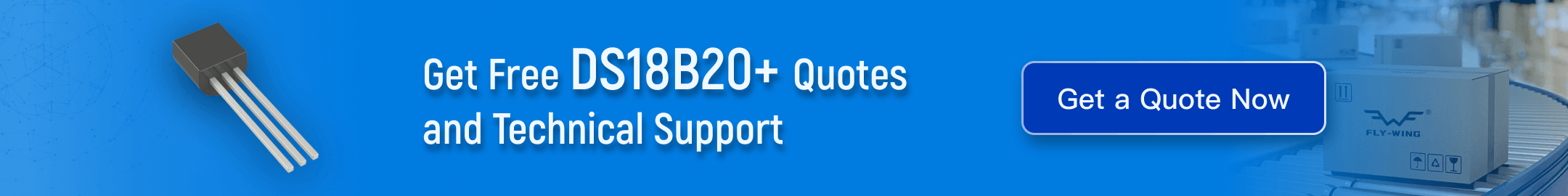 Analog Devices DS18B20+ digital temperature sensor – -55°C to 125°C 12-bit TO-92 specifications and technical support at Flywing