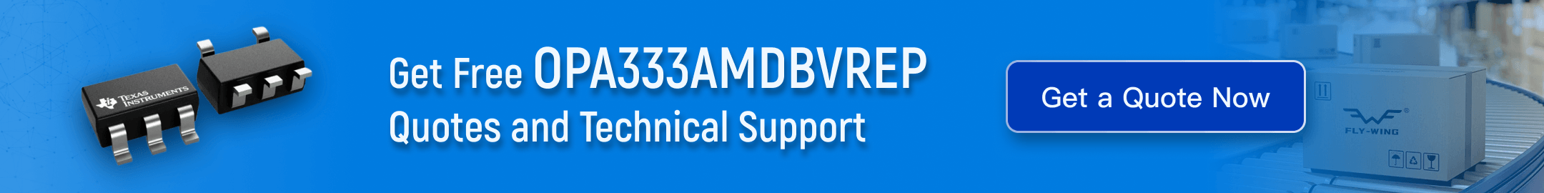 Texas Instruments OPA333AMDBVREP zero-drift op-amp IC – rail-to-rail SOT-23-5 specifications and technical support at Flywing