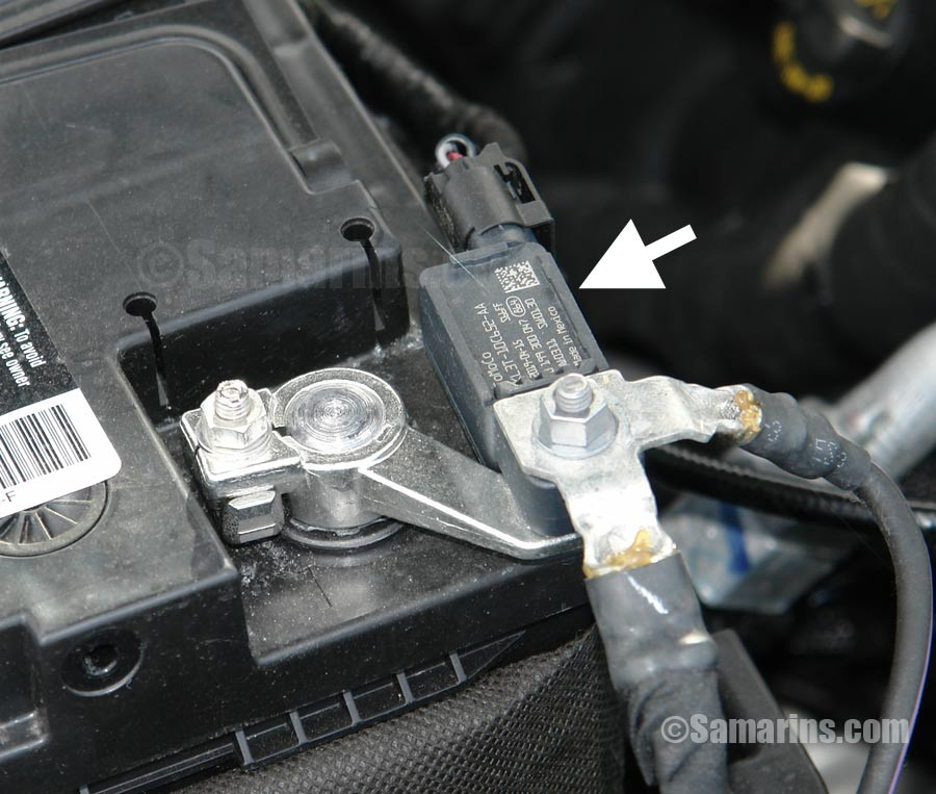 Location of Battery Current Sensor