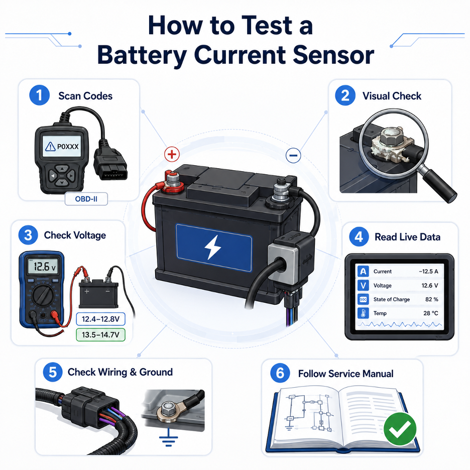 How to Test Battery Current Sensor