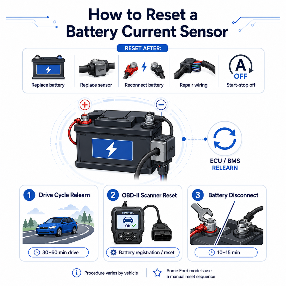 How to Reset Battery Current Sensor