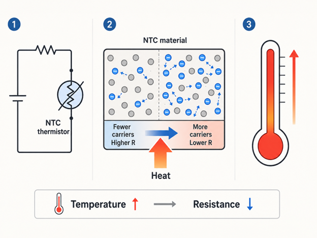 Working of NTC Thermistor