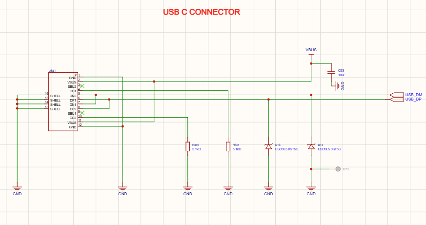 USB TYPE C circuit design for smart watch battery charging