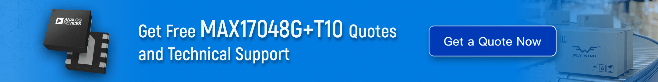 Analog Devices MAX17048G+T10 lithium-ion battery monitor IC – 1-cell fuel gauge 8-TDFN specifications and technical support at Flywing