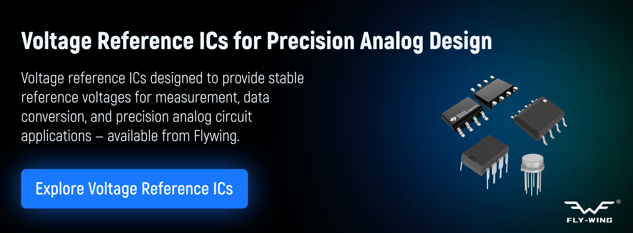 voltage reference ICs used for stable reference voltage generation, precision measurement, and analog circuit applications.